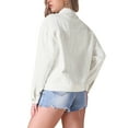 thumbnail image 3 of INSPIRE CHIC Women's Jean Jacket Button Down Pockets Oversized Denim Jacket, 3 of 6