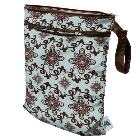 Planet Wise Wet/Dry Bag, Aqua Swirl