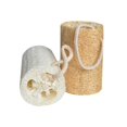 thumbnail image 4 of Xiao Hua Esponja exfoliante de lufa natural para baño, cuerpo, exfoliante orgánico, cara, cepillo para piel sensible, para mujer, 3 piezas/juego, 4 of 4