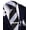 Black Silver, variant on Mens Burgundy Navy Blue Striped Tie and Pocket Square Set Silk Necktie Handkerchief Cufflinks Tie Clip Business Formal