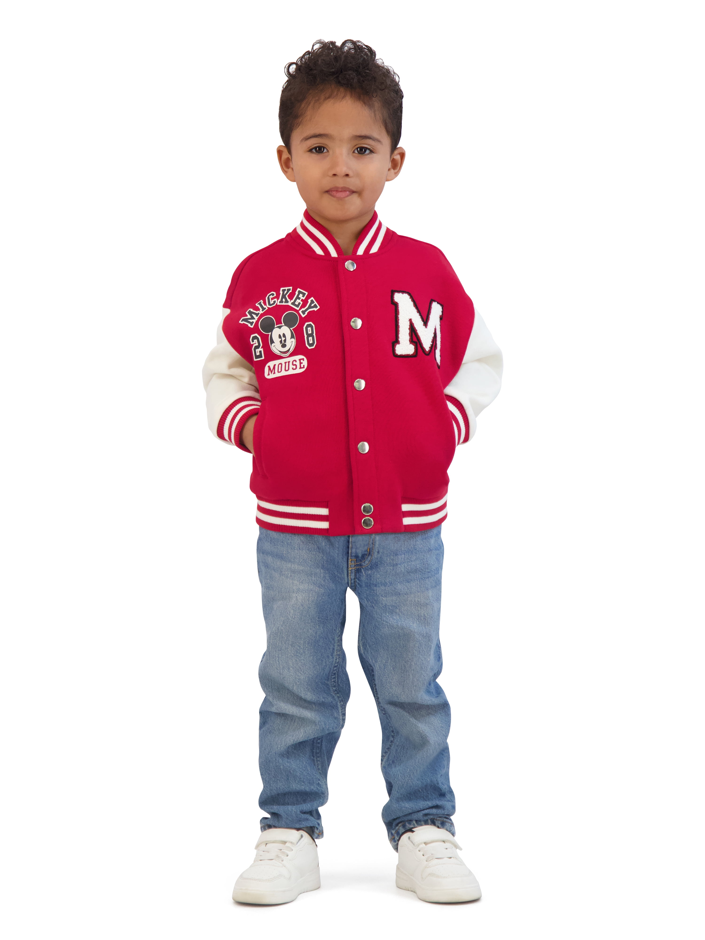 Mickey Mouse Toddler Boy Bomber Jacket, Sizes 12M-5T