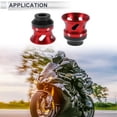 thumbnail image 3 of 14mm Motorcycle Slider Frame Aluminum Alloy Wheel Fairing Protection Crash Pad Protector Guard 46mm 46mm Red Black 2 Pcs, 3 of 7