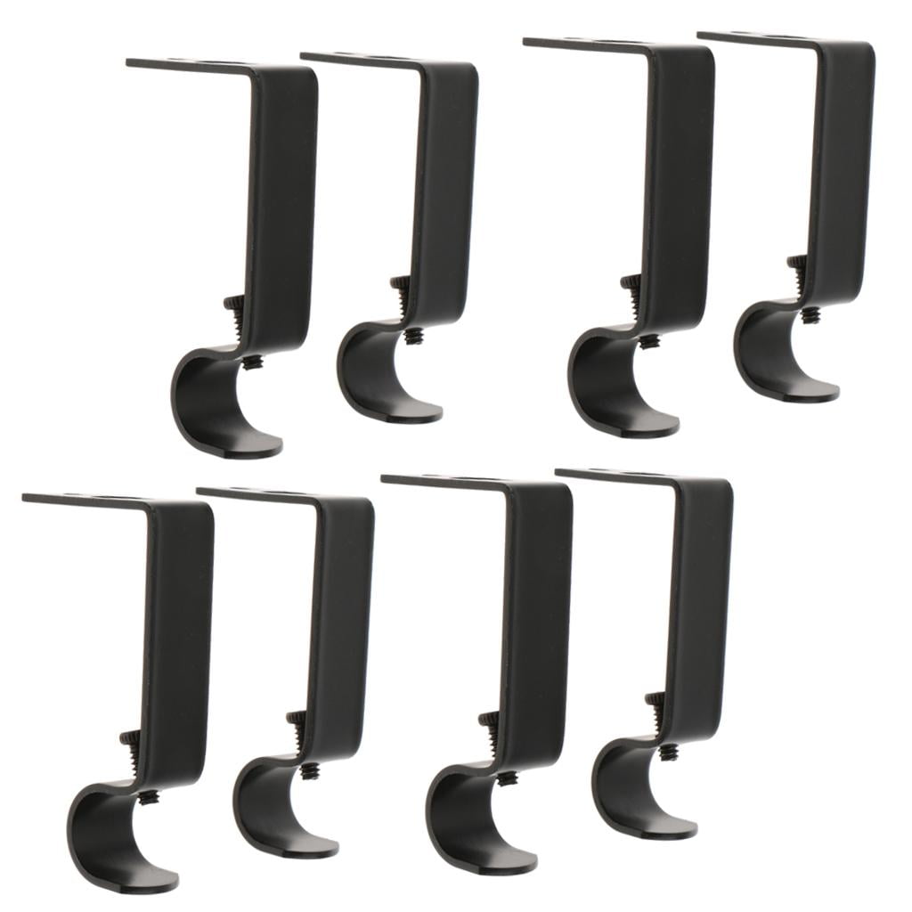 Curtain Rod Bracket, Double Curtain Rod Hanging Brackets Wall Mount Heavy Duty,Adjustable
