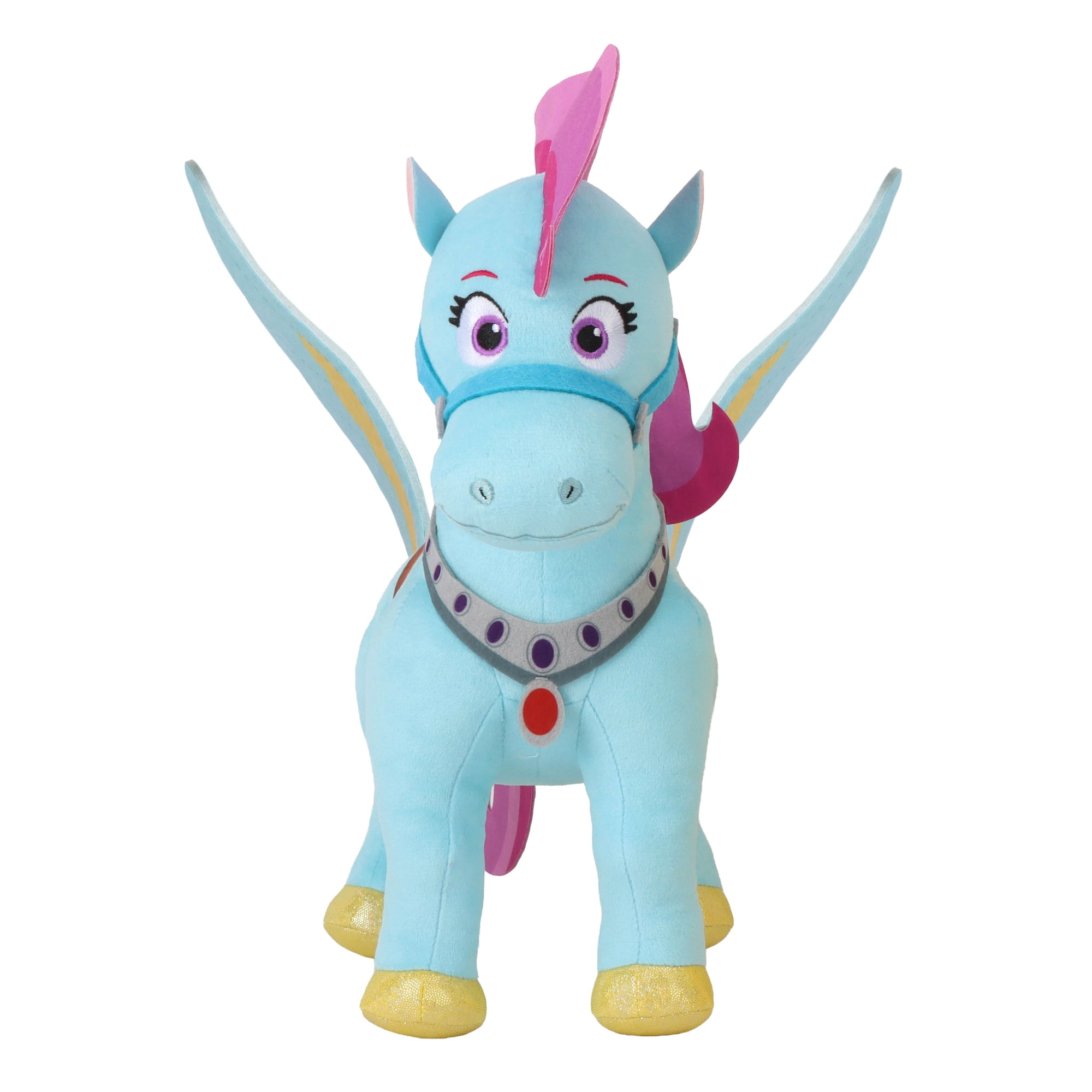 Disney Jr. Sofia the First: Royal Magic Wildfyre Small Plush, 7-Inch Plush Flying Horse Toy with Embroidered Details & Soft Fabrics, Ages 3+