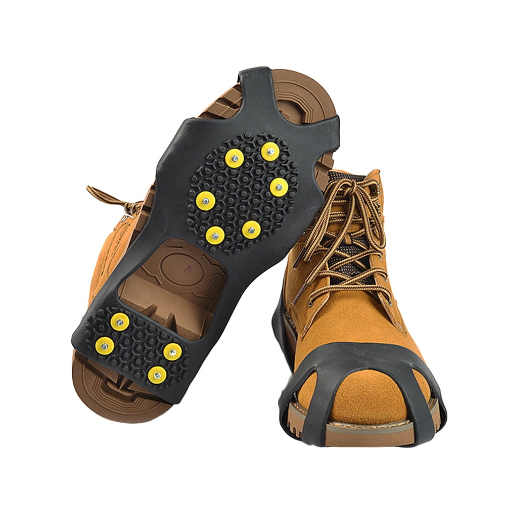 6 Anti-Slip Studs Protection Hike or Walk Traction Cleat Rubber Spikes Superio Snow Ice Cleats Snow Grips Shoe and Boot Cleats Easy Slip-On Grip Rubber Ice Snow Mud Teeth Cleats