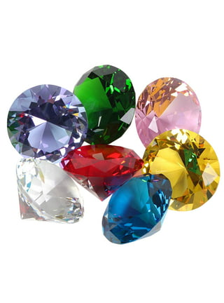 Hello Hobby 18mm Loose Gemstones in Assorted Colors for Crafting, 40ct