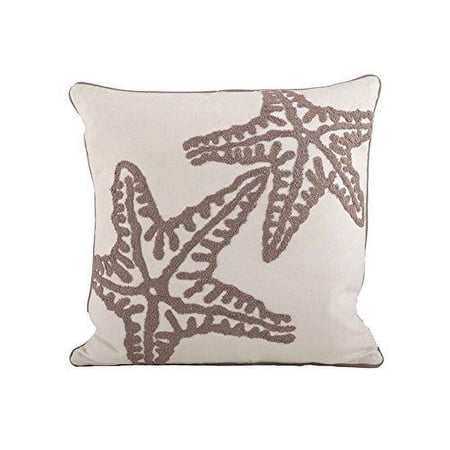 Fennco Styles Sur La Mer Embroidered Decoration Down Filled Throw Pillow 18-inch Square (100% Cotton) Fennco Styles Sur La Mer Embroidered Decoration Down Filled Throw Pillow 18-inch Square (100% Cotton)