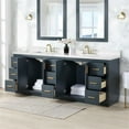 thumbnail image 6 of Gazsi 84" Wood Vanity in Charcoal Blue with Composite Stone Top without Mirror, 6 of 14
