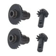 thumbnail image 2 of pares de engranajes helicoidales de acero negro RC ejes delanteros traseros engranaje de acero para TRX4M 1/18 coche trepador de control remoto eje delantero trasero 10 22T, 2 of 12