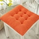 thumbnail image 4 of Cojín de asiento de Chenille grueso Naranja, cojín de asiento de comedor de grano de maíz 45*45cm, 4 of 5