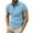 Sky Blue, variant on WREESH Men's Button-Up Henley Shirts Casual T-Shirt with Solid Color Turndown Collar and Short Sleeve for a Stylish Look Black