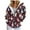 Z01-Brick Red, variant on Christmas Hoodies for Women Snowman Snowflake Zip Zipper Up Pocket Drawstring 2025 Xmas Holiday Hoodie (Hot Pink, L)