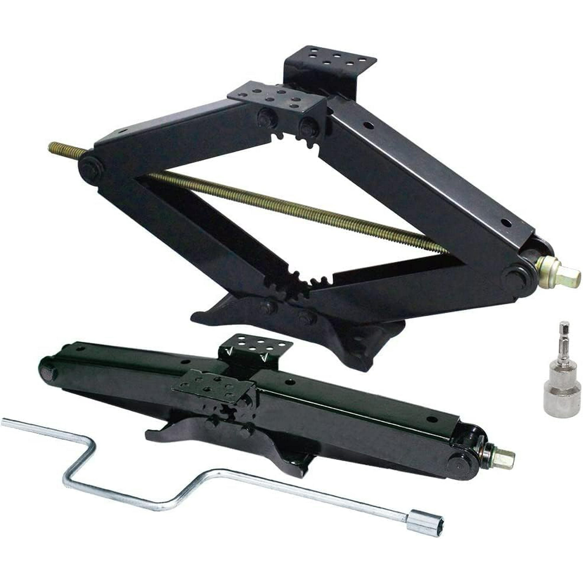 2 Libra 30 5000lb RV Stabilizer Scissor Jacks With Socket & Install Kit - New (Cosmetic Scratches)