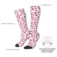 thumbnail image 4 of Fotbe Lilies Flowers Calcetas Divertidas Estampadas para Hombre y Mujer, Calcetas de Algodón hasta la Rodilla para Caminar, Correr, Enfermería y Embarazo, 4 of 6