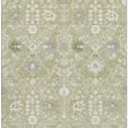 thumbnail image 4 of HomeRoots 679170 5 x 8 ft. Artichoke Green, Gray & Ivory Oriental Washable Machine Made Rectangle Area Rug with UV Protection, 4 of 9