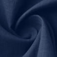 thumbnail image 3 of BRGZLK Women's Cotton Linen Dresses Summer Short Sleeve Casual Crew Neck Button Down Summer Vacation Beach Midi Dress Loose A-Line Slit Long Sundress Navy XXL, 3 of 6