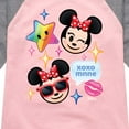 thumbnail image 3 of Disney Emoji - Minnie Assorted Emojis - Toddler And Youth Girls Raglan Graphic T-Shirt, 3 of 5