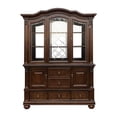 thumbnail image 2 of Home Elegance Lordsburg 5 Drawer Buffet & Hutch in Dark Brown, 2 of 7