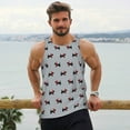 thumbnail image 6 of Rateoe Polka Dot Christmas Dog Pattern Sleeveless Gym Shirt Muscle Tee Breathable Workout Shirt Slim-Fit Tank Quick Dry Fit Muscle Tank Top Bodybuilding Sleeveless T Shirt-XX-Large, 6 of 7
