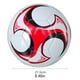 thumbnail image 3 of Advancent Balones de fútbol de escuela secundaria de fútbol, ingredientes respetuosos con el medio ambiente, costuras finas a prueba de Deportes y aire libre 2 rojo, 3 of 6