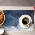 thumbnail image 5 of Black Blue Grey White Placemats Set of 4 Royal Gray Modern Art Abstract Linen Washable Place Mats Rectangle Cloth Table Mat for Party Kitchen Dining Decoration Indoor Outdoor, 12x18 inch, 5 of 5