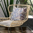 thumbnail image 2 of Amrita Sen Tulip Bouquet Throw Pillow in Blue Silver Green 16x16, 2 of 5