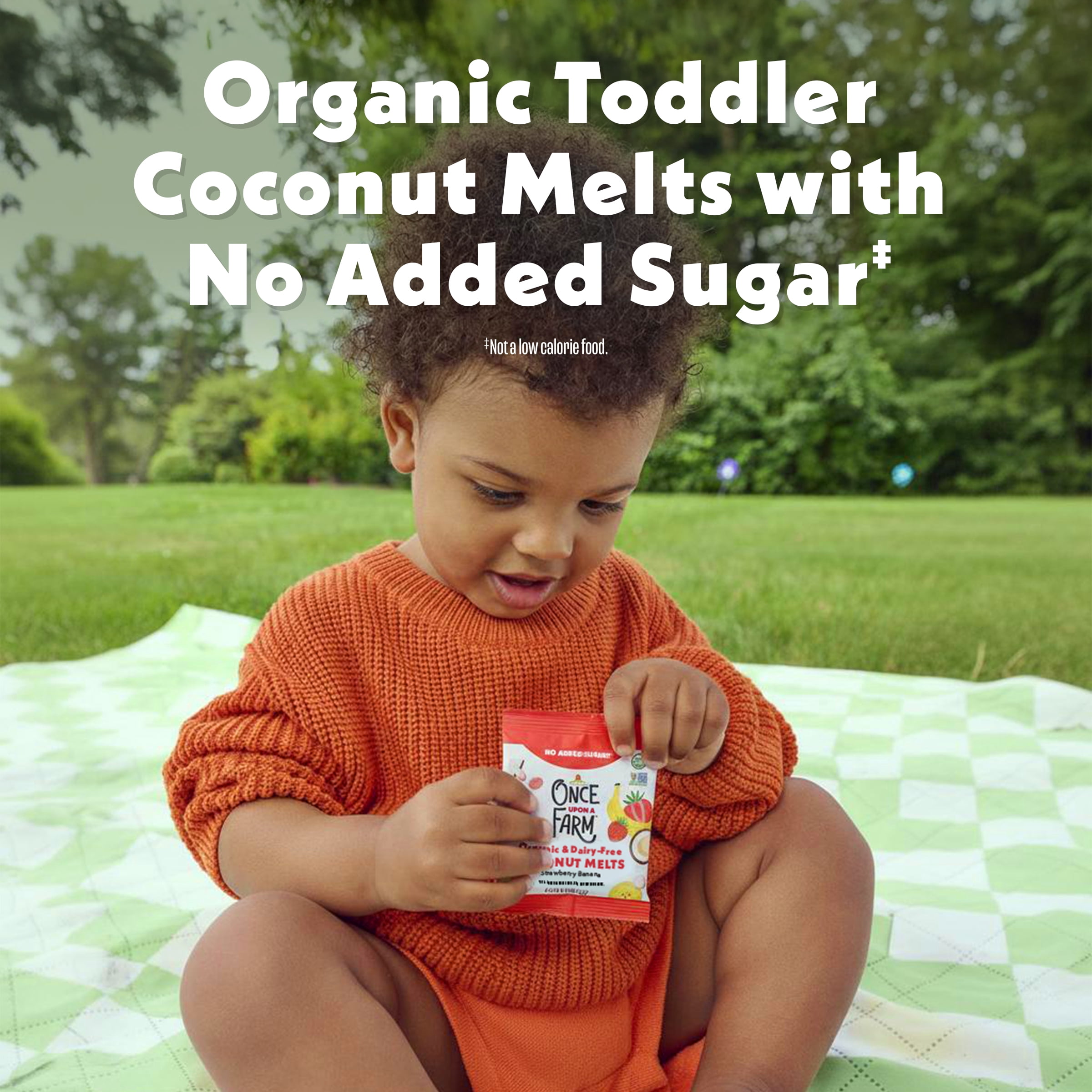 Once Upon a Farm Organic Coconut Melts, Single Serve Variety Pack, 1oz Bag (10ct)