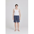 thumbnail image 5 of Onimisc Mens Woven Pajama Shorts Pajama Bottoms Plaid Sleep Shorts Lounge Pants Sleepwear Pj Pants for Men 3 Pack, 5 of 9