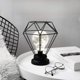 thumbnail image 1 of Lámpara de mesa de metal, lámpara de noche con forma de diamante, lámpara de pie, lámpara de escritorio de hierro de estilo nórdico que funciona con pilas, luz de noche creativa,, 1 of 7