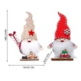 thumbnail image 2 of Bewildely Adornos navideños de gnomo para el hogar, decoraciones de habitaciones de estilo Simple, decoraciones navideñas, vitrina, decoración de mesa, Kits de decoración para fiestas Blanco Bewildely HA068919-01, 2 of 6