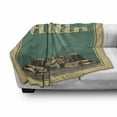thumbnail image 3 of Austin Soft Flannel Fleece Throw Blanket, Grand Prix Texas Racing Sports Car Cup Finish Sign Wheel Champagne Illustration, Cozy Plush for Indoor and Outdoor Use, 70" x 90", Multicolor, by Ambesonne, 3 of 6