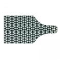 thumbnail image 1 of Fleur De Lis Cutting Board, Monochrome Royal Lily Pattern Victorian Inspiration Ornamental Vintage Design, Tempered Glass Cutting and Serving Board, Wine Bottle Shape, Black White, by Ambesonne, 1 of 1