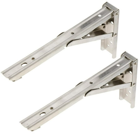 

2 Pcs Shelf Support Foldable Heavy Duty rack and shelf Holder Heavy Duty Bracket Heavy Duty Bracket Shelf Angle With Screws -dix Inch 10 Inch