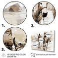 thumbnail image 3 of Designart "Vintage Journey of Donkey in the Desert" Animals Framed Wall Art - Modern Farmhouse Grey Donkey Entryway Framed Wall Art, 3 of 6