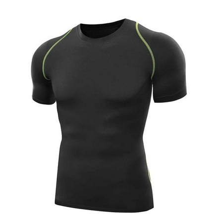 Men Compression Tops Sports Gym Quick Dry Running Training (Best Mens Running Shirts)