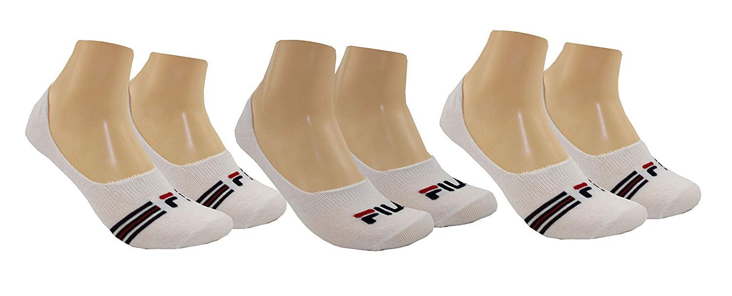 Fila Unisex 3Pack No Show Liner Socks LargeMen's shoe size 812; Women