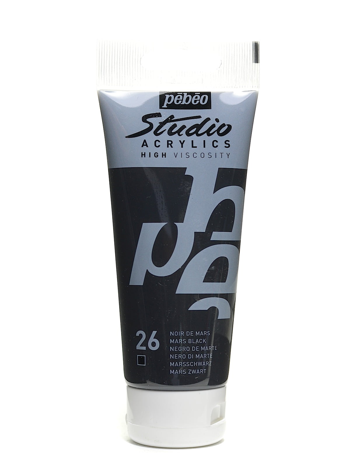 Pack Peinture Studio Acrylics 3x100ml 2 Blancs +1 Noir Pébéo