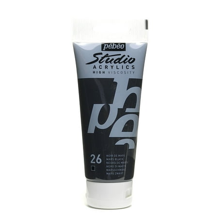UPC: 0804551987076 | Studio Acrylic Paint mars black  100 ml (pack of 3)