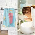 thumbnail image 7 of Yayeee 2 Pack Hand Towels for Bathroom 100% Cotton 16" x 28" Soft Absorbent Kitchen Towel, Pink Beach Toys Pattern, 7 of 7
