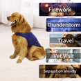thumbnail image 4 of Therapeutic Anxiety Shirt For Dogs - Coat For Dogs Of All Ages - Calming Compression Shirt For Soothing Muscles, Joints And Pain (Blue, M), 4 of 5
