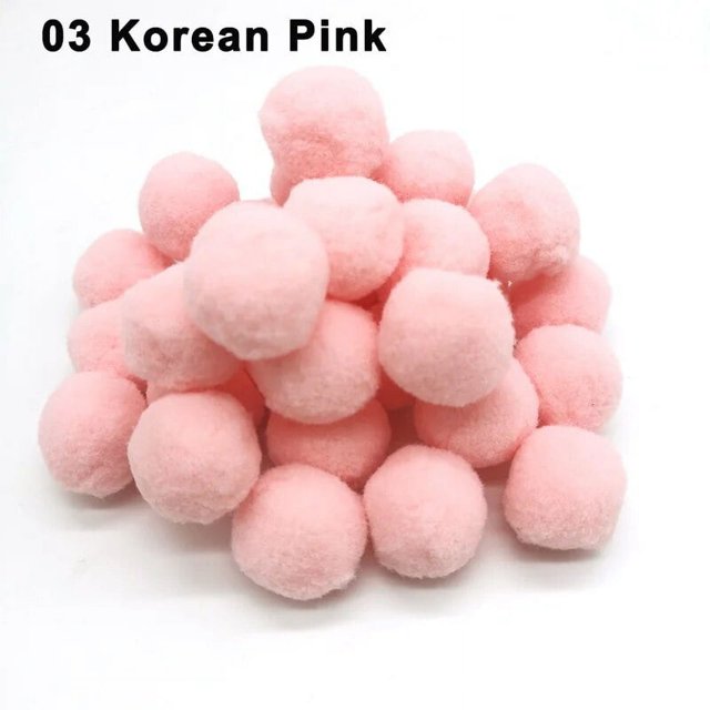 Mini pompones suaves y esponjosos de 8/10/15/20/25/30mm, bola de pompones hecha a mano, juguetes para niños, decoración de boda y Navidad, suministros para manualidades de costura DIY