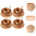 thumbnail image 3 of DECOMELODY Disposable Party Dinnerware Assorted Color For Leftovers 10 Sets 5.3x5.3x0.6in, 3 of 11