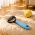 thumbnail image 6 of Pet Grooming Brush, Cat and Dog Comb with Massage Bristles, Deshedding Tool for Hair Removal, Gentle Slicker Brush for All Coats, 6 of 7
