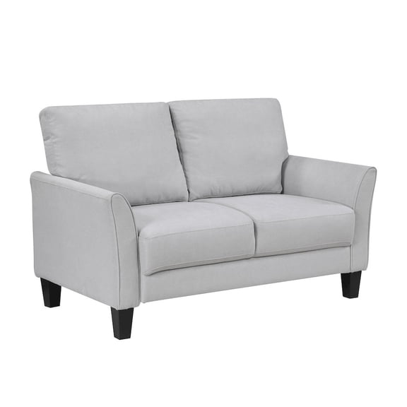 Lexicon Aliana Textured Love Seat in Gray