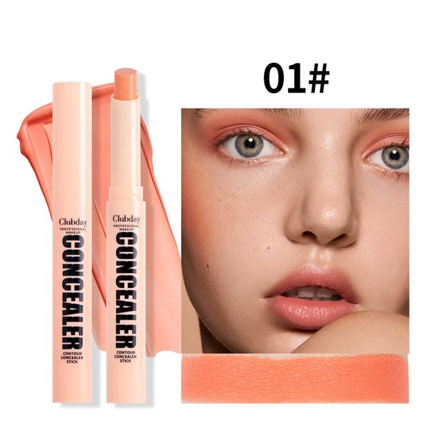 Xihbxyly Las mejores ofertas de hoy Corrector en barra contorneado para rostro y cuerpo, natural, tridimensional, mate, resistente al agua, 2,5 g