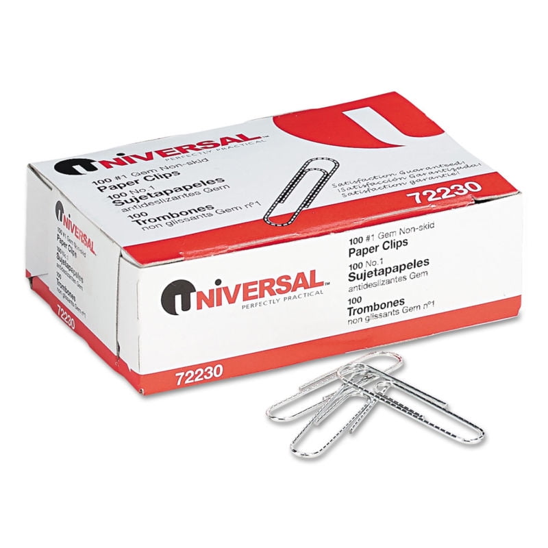 Universal174; Paper Clips,1000 ct Silver
