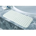 thumbnail image 5 of Alfombra De Baño Antideslizante Antimoho Respetuoso Del Medio Ambiente Baño Insípido Alfombra De Piso De Cocina Ventosa Masaje Crema-Blanco (79*39cm) brillar Electrónica, 5 of 5