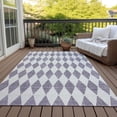thumbnail image 6 of Addison Rugs Chantille Indoor/Outdoor Transitional Diamonds Purple Washable Rectangle Rug, 8' x 10', 6 of 6