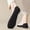 Black, variant on Adult Non Slip Socks Cushioned Sole Gripper Slippers for Indoor Home Relaxation Gray Free Size
