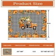 thumbnail image 5 of Checkered Tablecloth Plaid Tablecloth Fall Harvest Pumpkin Decor - Fall Table Cover for Thanksgiving Party Gifts or Everyday Use - 60"x84" Oblong Rectangle, 5 of 6